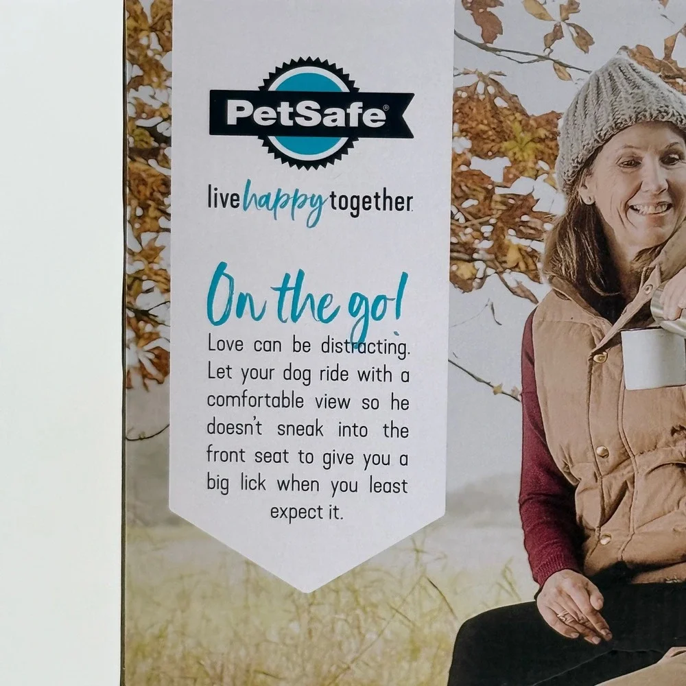 PetSafe Happy Ride Booster Seat Brown Dog Car Seat Small Pets Up to 18 lbs New